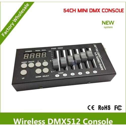 DJ disco Home KTV MINI DMX controllre with 9 programs, 6 faders by 9 pages, DMX Stage lighting console
