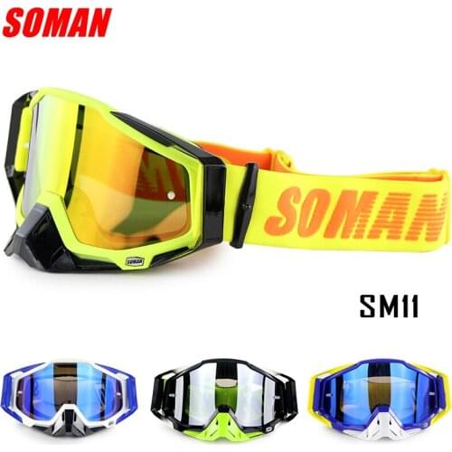 SOMAN Motorcycle Goggles Off Road ATV Motocross Goggles Dirt Bike Gafas Downhill Lunette Moto Cross Country Motorcycle Glasses