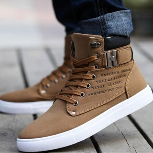 2021 Flat Heel Mens Shoes Ankle Boots Male Snow Boots Casual British Style Men Canvas Shoes dress shoes men shoes Extra large