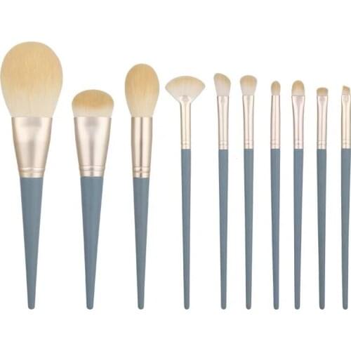 New Convenient 10 Blue Bridge Series Makeup Brush Set High Appearance Level Soft Hair Beauty Tools Make Up Brushes Brushes