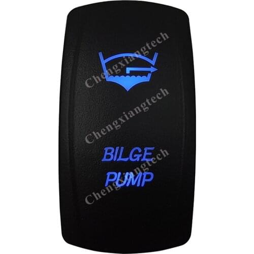 Bilge Pump Car Boat Blue Led Lasor 5 Pin Rocker Toggle Switch On Off 12v 24v Marine Grade for Carling Arb Narva 4x4