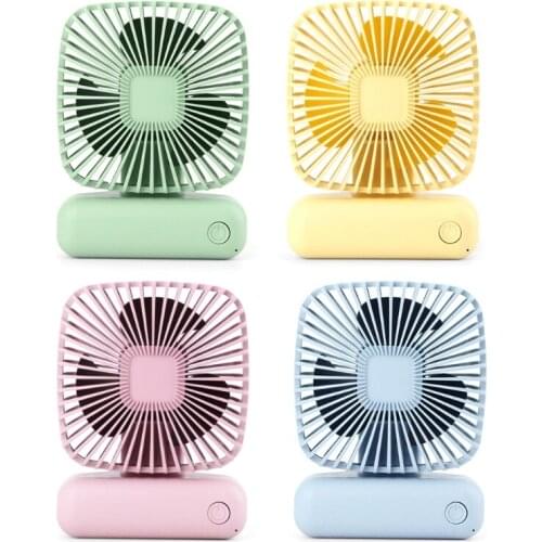 Portable Mini Desktop Fan Simple Handheld Air Cooling Tool USB 3 Speeds for Home