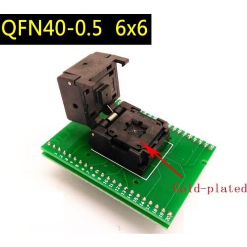 QFN40 Burning Record Seat 0.5 pin pitch Flipping Test Seat Programming Seat Double Layer Board