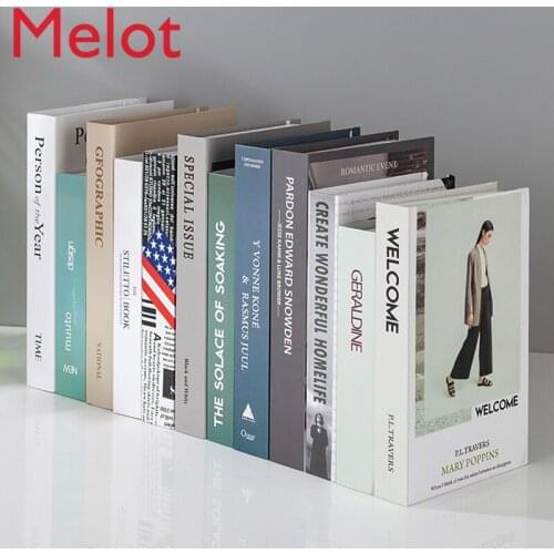 Nordic Modern False Book Simulation Book Decoration Creative Home Furnishing Bedroom New Wine Cabinet Bookshelf Ornaments Crafts