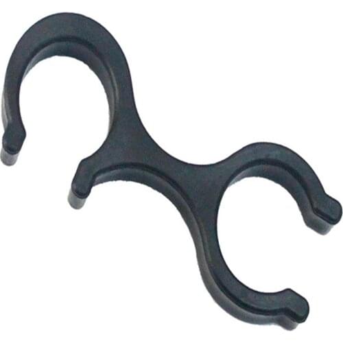 Black plastic cane replacement parts Nordic trekking pole accessories cane connector storage buckle 5pcs/set