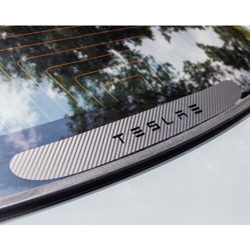 Model3 Car Brake Lights Sticker Accessories Aecoration For Tesla Model 3 2021 Accessories Carbon fiber Glue style Model Y X S