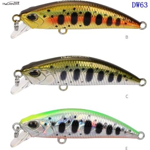 Trulinoya dw63 6pcs/Lot Mini Sinking Minnow Fishing Lure 5g/50mm 14colors Small Crankbait Pencil Wobblers Hard Bait