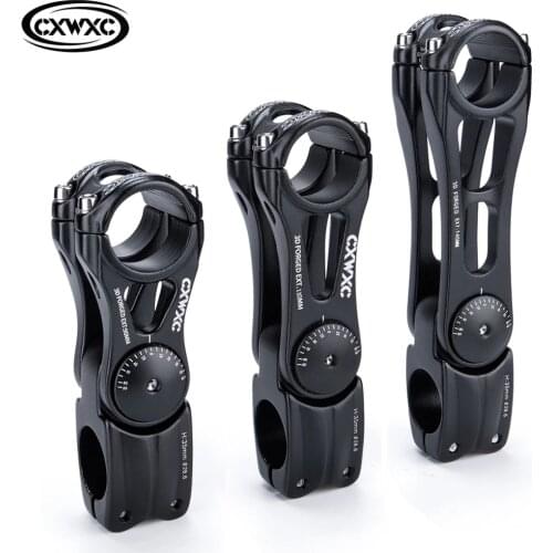 Bicycle Handlebar Stem 90/110/145mm Adjustable MTB Stem Aluminum Alloy Bike Stem Mountain BMX Fixie Gear Cycling Bicycle Pieces