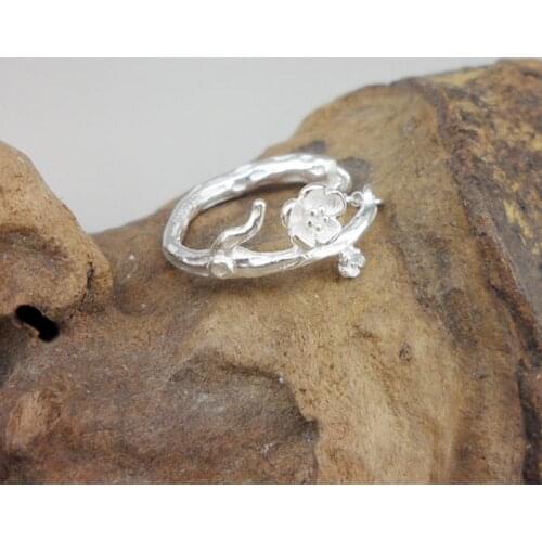 Bastiee 999 Sterling Silver Rings For Women Miao Silver Engagement Wedding Ring Handmade Ethnic Luxury Jewelry Gift Girlfriend