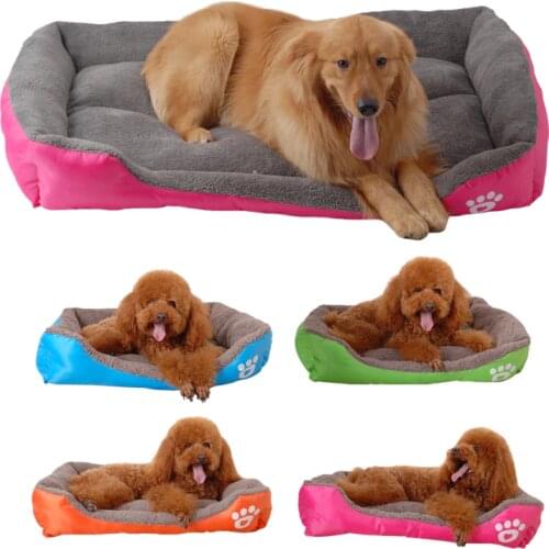 Winter Waterproof Kennel For Small Medium Large Dog Pet Bed Warm Pet Products Cozy Dog House Soft Fleece Nest Baskets Mat Autumn