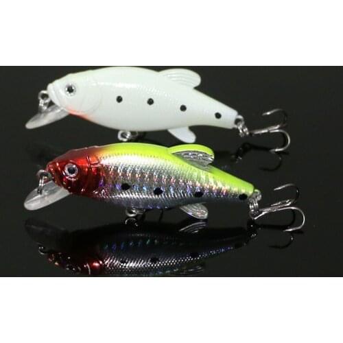 2Pcs 7.5cm 12g VIB With wings Crank Bait Luminous Bass Hard bait Tackle Treble Hook wobblers night fishing pesca