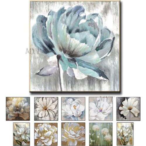 Free Shipping 100% Hand Painted Flower Oil Painting Home Decoration Modern Abstract Acrylic Beautiful Paintings No Framed