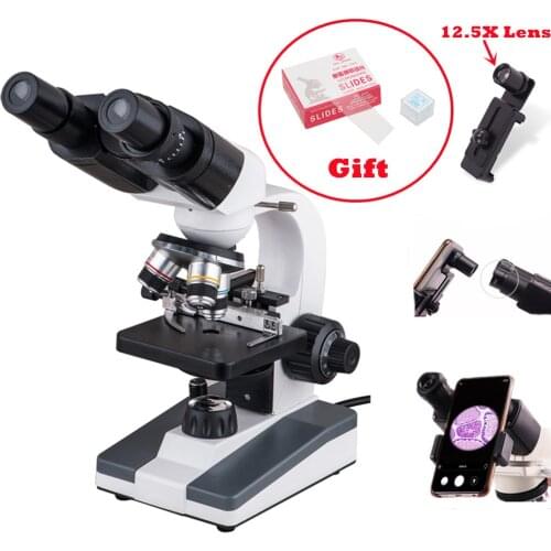 40X-640X Biological Binocular Microscopes Student Teaching Microscope