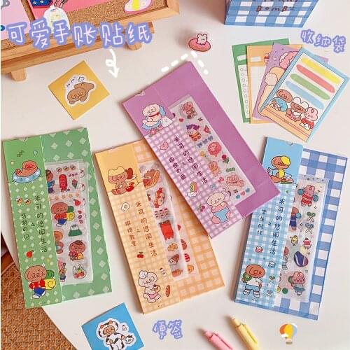35sheets Cute Girl Sticker Hand Account Sticker DIY Sealing Sticker Mobile Phone Shell Decoration Sticker Student Diary Sticker