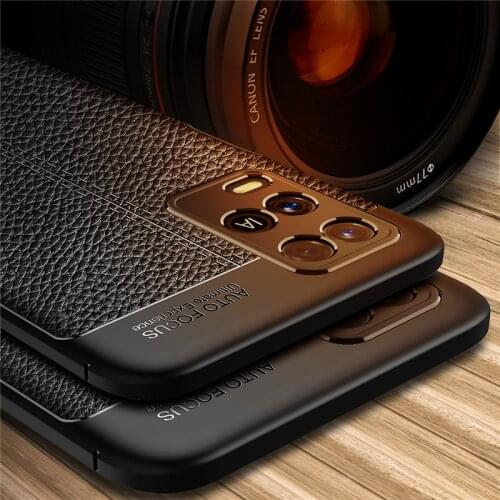 For Cover Oppo A54 Case Leather Soft TPU Silicone Shockproof Armor Bumper Back Cover For Oppo A54 Phone Case For Oppo A54 Fundas