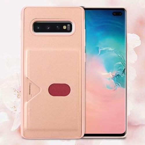 Case For Samsung Galaxy S10 back Cover S10 Plus Card slot TPU leather soft magnet case for Galaxy S10E case kimTHmall
