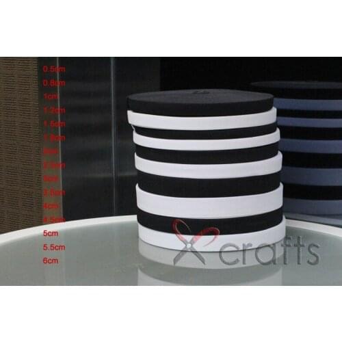 Black 5mm-60mm Elastic Ribbon For Baby Hairbow DIY /Clothing Accessories Latex Fashion World Free Shipping