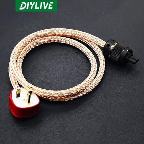 DIYLIVE 12TC 24 8N oxygen free copper fired grade European standard English standard power amplifier speaker cord
