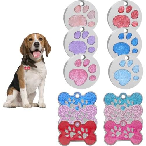 PAWFECT Dog ID Tags Personalized Pet Collar Pendant Cute Necklace Accessories For Puppy dogs cats engraved Name Telephone Tags