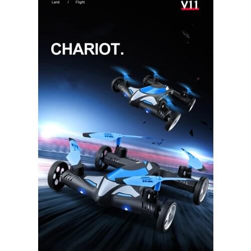 YOHM Toy Boy Remote Control Plane Childrens Anti Fall Helicopter Land And Air Flying Car Charging Primary School Student