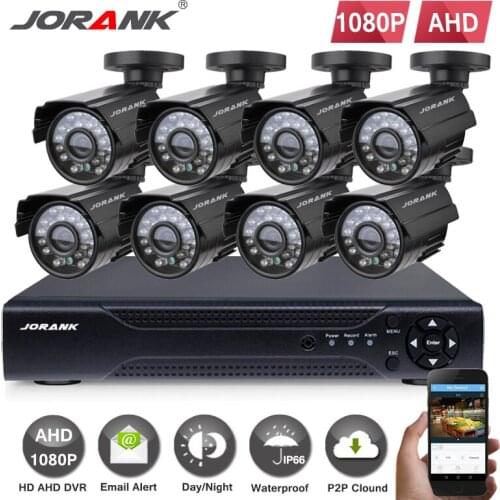 Home cctv system 8ch 1080p outdoor waterproof security camera system 8 channel ahd-l 960h dvr cctv camera video surveillance kit
