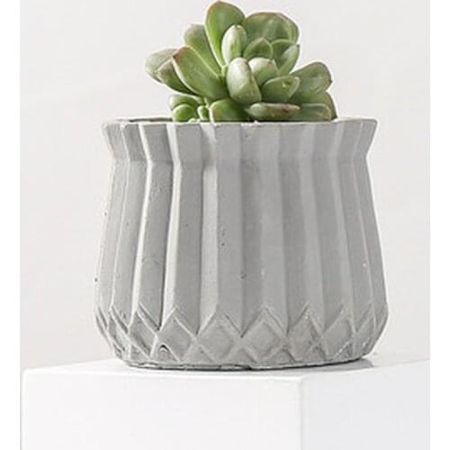 Creative Cement Silicone Pot Molds Handmade Flowerpot Cement Planter Mould