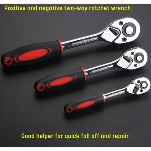 Multifunctional Ratchet Wrench 1/4" 3/8" 1/2"inch Extending Drive Swivel Wrench for Families, Garage Workshops Repair Tools