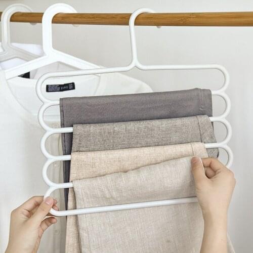 Multi-layer Trouser Storage Rack 5-layer Trouser Support Wardrobe Clothing Storage Rack Hanging Household Storage Rack