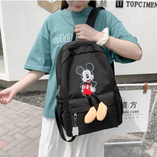 Limited Edition Disney Mickey Mouse Minnie Goofy Cartoon Cute School Bag Backpack Travel Bag Baby Girl Backpack