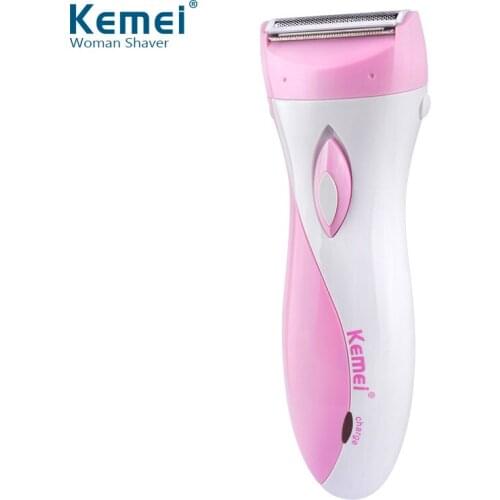 Kemei Rechargeable Epilator Hair Remover for Lady Trimmer Body Depilador Face Bikini Leg Underarms Electric Shaving Shaver F30
