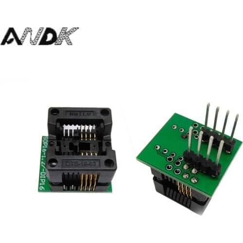 SOP8 SOIC8 SO8 to DIP8 EZ Programer Socket Pitch 1.27mm IC Body Width 3.9mm 150mil IC Test Adapter EZ CH341