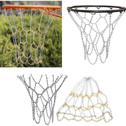 Heavy Duty Galvanized Steel Chain Basketball Net 20 inch/12 Loop Outdoor Durable Nylon Net