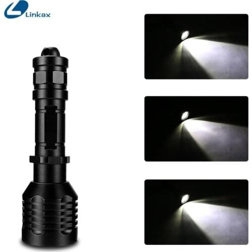 LED Flashlight XML-2 Tactical Torch Linterna Adjustable Zoom Waterproof Lamp 3 Light Modes Ultra Bright Lantern for Camping Work