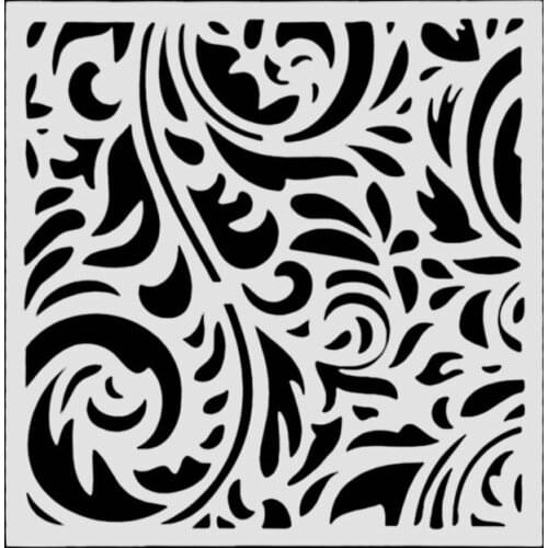 13*13 Flourishing pvc Layering Stencils for DIY Scrapbooking/photo album Decorative Embossing DIY Paper Cards Crafts