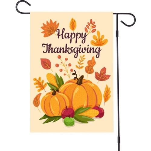 Pumpkin Letters Print Garden Yard Hanging Flag Banner Halloween Festival Decor