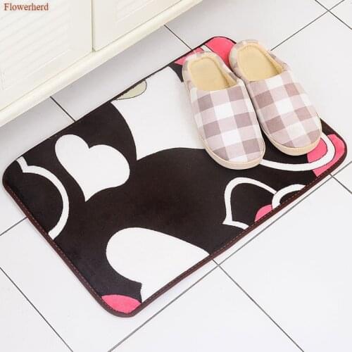 Thickened Bedroom Living Room Velvet Mat Korean Anti-slip Door Mat Carpet Doormat Custom Indoor Doormat for Entrance