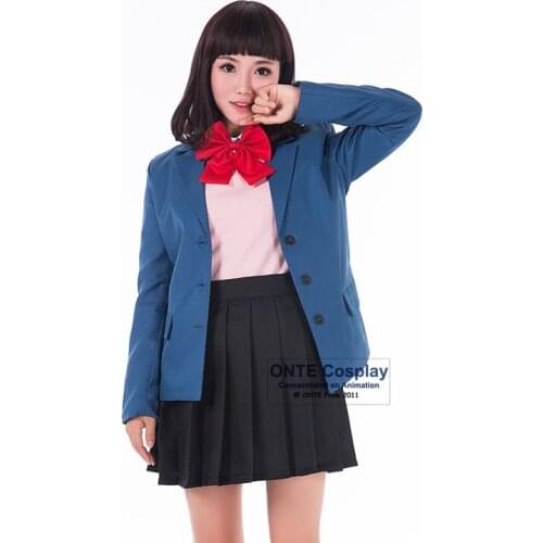 Watashi ga Motete Dousunda Cosplay Uniforms Serinuma Kae Fancy Party School Clothes Shima Nishina Outfit set for Halloween