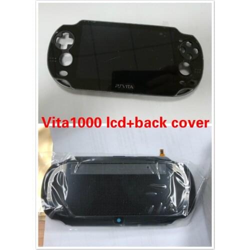 1set New Oled lcd screen with frame+black Wifi back rear cover for PSVita PS Vita PSV 1000 PCH 1001 1004 1104 1XXX Console