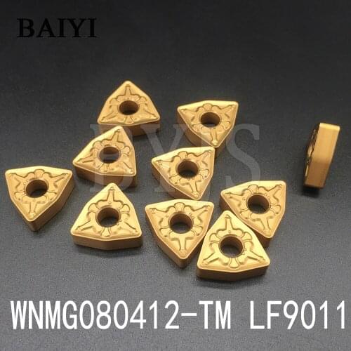 10pcs WNMG080412 TM LF9011 indexable insert tool CNC carbide insert for steel