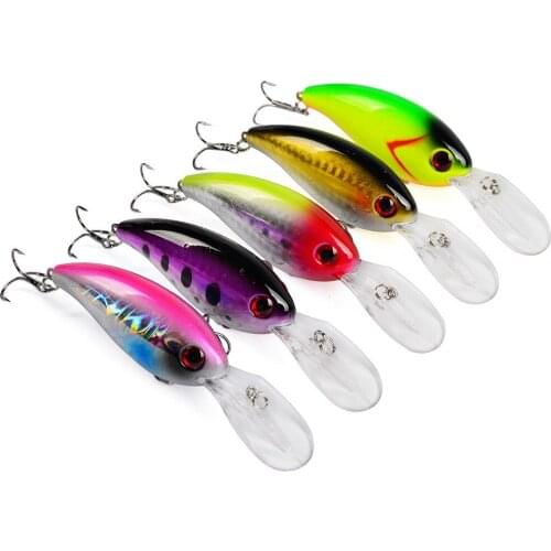 10cm 14.19g Crank Plastic Fishing Lures Rock Little Fat Lure Bait tackle crankbaits
