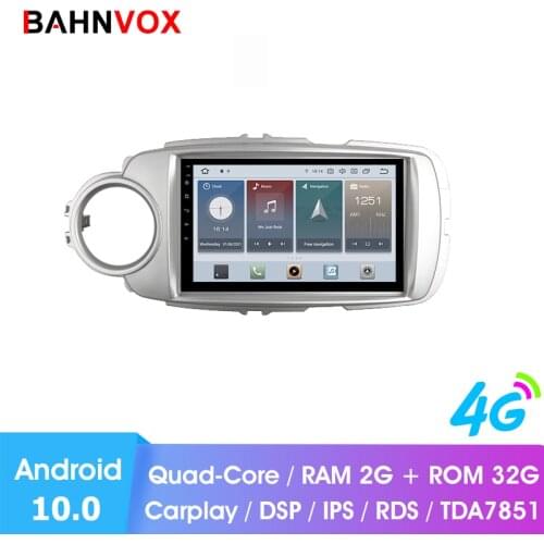 9" android 10.0 RAM 2G car gps dvd player for Toyota Yaris 2012 2018 car radio multimedia navigation stereo head unit dsp