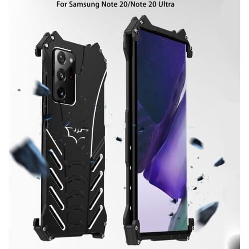For Samsung Note 20 Case R-JUST Luxury Aluminium Metal Case For Samsung Note 20 Ultra Phone Cover Coque Note 20 Ultra