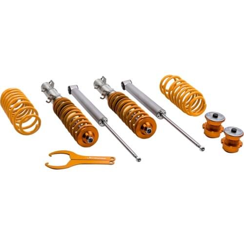 COILOVER Spring FOR VW GOLF MK4 for GTI TDI ADJUSTABLE SUSPENSION Shock Absorber 1998 - 2005