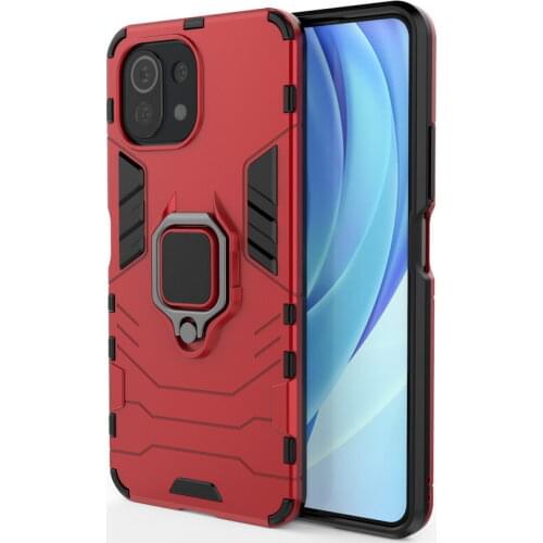 Hybrid Armor Case for Xiaomi Mi 11 Lite Case Mi11 Ultra stand Protect Phone Cover For xiaomi 10T Pro Mi Note 10 Lite 9