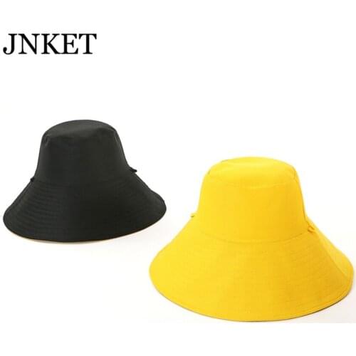 JNKET Fashion Women Bucket Hat Double Side Hats Beach Sun Hats Fisherman Hat Outdoor Travel Hat Foldable Cap Summer Sunhat
