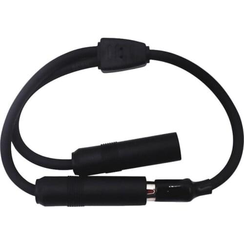 Car Antenna Cable Adapter Aluminum Plug in 1 for 2 Radio Antenna Extension Cable