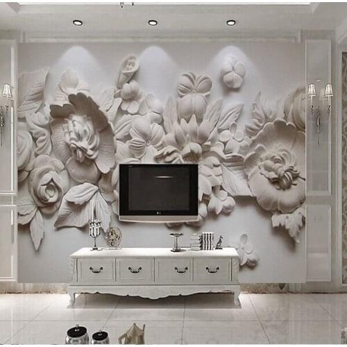 Stone Flower Murals 8d Papel Mural Wallpaper 3d Wall Mural for sofa background 3d wall photo murals Wall paper 3d Wall sticker