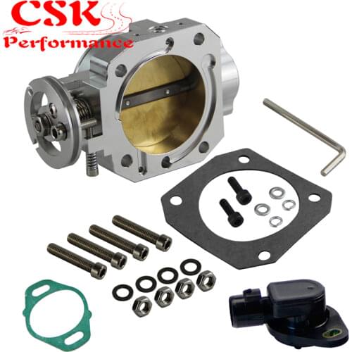 70mm Throttle Body + TPS Throttle Position Sensor Fits For Honda B16 B18 Civic Acura