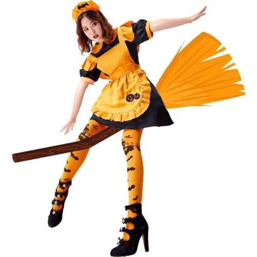 Halloween Costume Vampire Maid Maid Magic Witch Jack Pumpkin Lantern Dress Halloween Costumes for Women