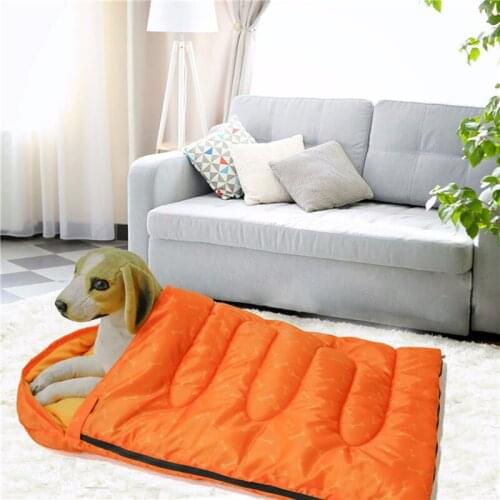 Dog Cat Bed Sleeping Bag Winter Warm Sack Blanket Mat Removable Cat House Small Pet Bed Puppy Kennel Nest Cushion Pet Supplies